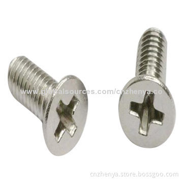 CSK Head Machine Screws, Phillips Drive, CE MarkNew